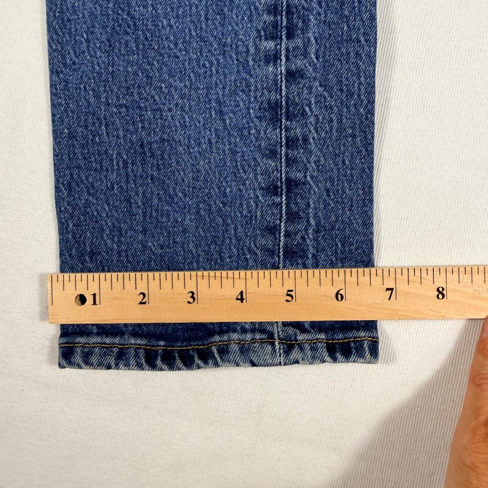 Levi's 501 Original Fit Jeans W27 L32 Medium Wash Blue Straight Leg Button Fly - Picture 6 of 15